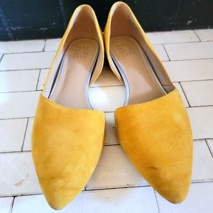 Naturalizer Size 10 Yellow Suede D'Orsay